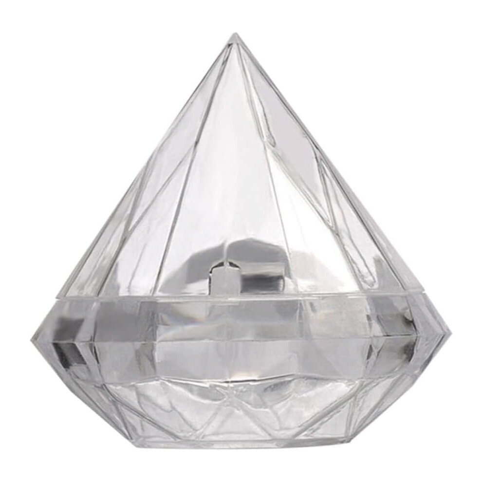 Hkhbjs 5Pcs Empty Mini Plastic Cosmetic Bottle Diamond Shape Box Refillable Bottle For Travel Toiletry Sample Jars