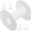 5Pcs White Plastic Wire Spools Thread Bobbins Sewing Thread Organizer Cord and Ribbon Holder 1