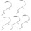 Hook Duty Steel Shape Hooks Stainless Wall U for Perforated 5pcs Peg Silver Heavy Hanging Tools 1