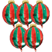 5 Stück Weihnachtsballons aus Aluminiumfolie, festliche Dekoration für die Weihnachtsfeier, bezaubernd