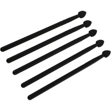 Kit de 5 pinceaux de maquillage en silicone pour fard à paupières, pinceaux spéciaux pour les yeux