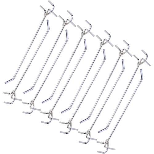 Classic Door Hanger Hooks Set 50Pcs Triangular Hole Board Hooks Storage Hooks for Home Dorm Office