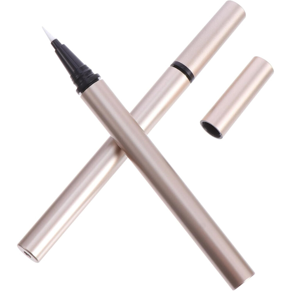 Hkhbjs 5Pcs 1Ml Refillable Eyeliner Tube Set With Steel Ball Tip, Empty Liquid Eyeliner Pen Containers