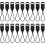50Pcs Mini Detachable 10Mm Plastic Quick Release Buckles for Cell Phone Wrist Strap 1