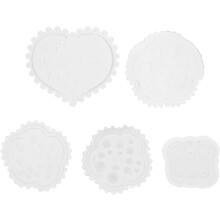 5 stuks 3D siliconen mallen voor nail art, doe-het-zelf manicure tool, epoxy nageldecoraties voor professioneel gebruik thuis