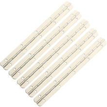 5-teiliges durchgehendes Klavierband für Schmuckkästchen, 180, vernickelt, 190 mm x 19 mm