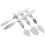 5pcs Stainless Steel Chocolate Spatula Feather Cake Cutter Mousse Cake Baking Tool 1