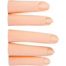 Stück Silikon-Prothesenfinger, künstliche Fingermodelle für Maniküre-Übungen und Training