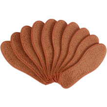 5 pares de plantillas quentes espessados imitação alpaca lã sapato insere absorvente almofadas de sapato de inverno
