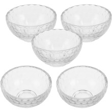 5er-Set Müslischalen aus Glas, Dips und Vorbereitungsbehälter, 8,9 x 8,9 x 3,8 cm, dickes Glas, robust, vielseitig verwendbar