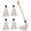 6pcs BBQ Basting Brush with Replaceable Cotton Yarn Heads, Practical Handle Oil Brush 1