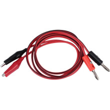 5 Stück Bananenstecker auf Krokodilklemmen-Testleitung, 1 Meter zweifarbiges Kabel für Multimeter-Netzteil