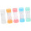 5pcs Glasses Case Multiple Storage Plastic Lens Organizer Leakproof Portable for Travel Work School 1