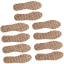 Plantillas de algodón y lino con ajenjo, 5 pares, transpirables, desodorantes, suaves y absorbentes.