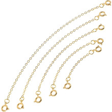 Set di 5 catene di prolunga per collane e bracciali in rame dal design classico