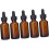 Empty Refillable Essential Oil Bottles Dropper 5pcs 30ml Amber Glass Bottles 1