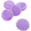 5 aplicadores de polvo morado para maquillaje de mujer. 1