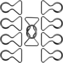 5 paia di fibbie metalliche ad incastro da 3,0 cm color canna di fucile per cinture e accessori di abbigliamento femminile