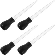4-delige BBQ-kwastenset voor gegrild voedsel, gemaakt van thermoplastisch rubber en polystyreen.