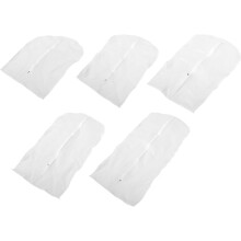 5pcs Hanging Clothes Cover Dress Protective Cover Clothes Storage Bag