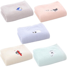 5pcs Absorbent Cotton Towels Face Washing Towel Boys and Girls Hand Washcloths for Washing Face and Boy Girl Use