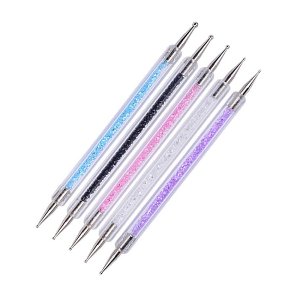 Hkhbjs 5Pcs Nail Drilling Pen Nail Art Dot Paint Tool Kit For Manicure Marbleizing Tool Random Random Color
