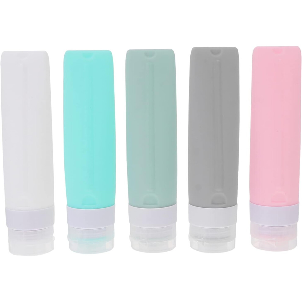 Hkhbjs 5Pcs Portable Toiletry Bottle Refillable Travel Bottles Leakproof For Shampoo Lotion