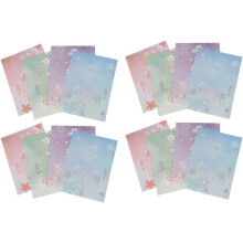 Japanese Style Letter Writing Paper Stationery Set 40pcs B5 Size Patterned Writing Paper