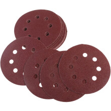 50pcs 8 Hole 5 Inch Hook and Loop Sanding Discs 100 Grit Circular Pads