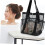 2pcs Large Capacity Mesh Beach Bag for Travel Multi-pocket Toiletry Bag Hanging Function Net Pouch 6