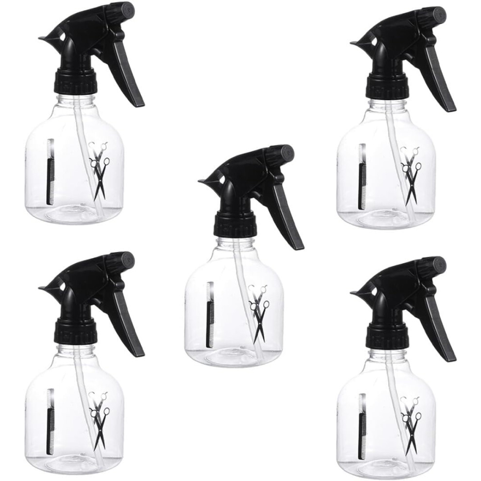 Hkhbjs 5Pcs 250Ml Refillable Plastic Spray Bottles Hairdressing Sprayers Salon Barber Tools