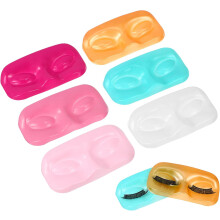 60 Stück Wimpernaufbewahrungstablett aus PVC, Halter für künstliche Wimpern zur Präsentation und Aufbewahrung im Salon