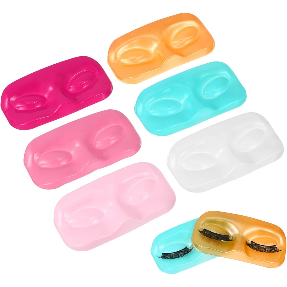 Hkhbjs 60Pcs Eyelash Storage Tray Pvc False Eyelash Tray Holder For Display Lash Storage Organizer In Salon Make