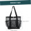 2pcs Large Capacity Mesh Beach Bag for Travel Multi-pocket Toiletry Bag Hanging Function Net Pouch 7