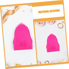 Lot de 2 disques nettoyants en silicone pour pinceaux de maquillage, outil pliable pour le nettoyage des pinceaux