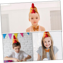 Chicken Costume Set for Adults Adorable Chicken Headband Bowtie and Tail