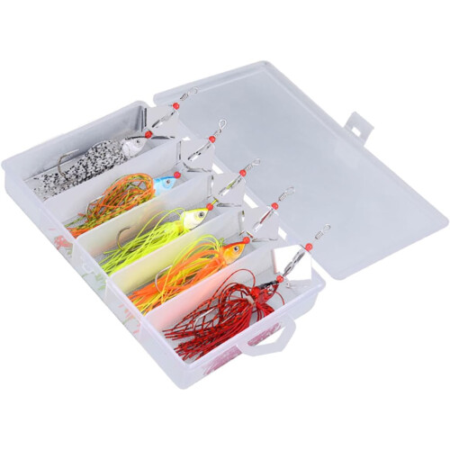 16 g 13 cm Bionic Angelköder-Set mit Quastenhaken, 5-teiliges Topwater-Angelköder-Set
