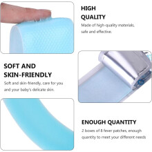 Patches de refrigeração de febre 8pcs (2 caixas) folhas de gel de refrigeração tiras de testa alívio de calor físico