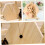 2Pcs Hexagon Unfinished Solid Wood Boards 8Cm X 0.5Cm 1