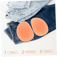 2pcs Butt Lifter Underwear removíveis almofadas de silicone mulheres Shapewear para melhoria de buttock