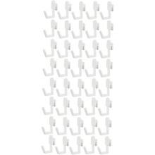 40 ganchos de pared para colgar ropa, organizador de ropa con ganchos y paneles perforados.