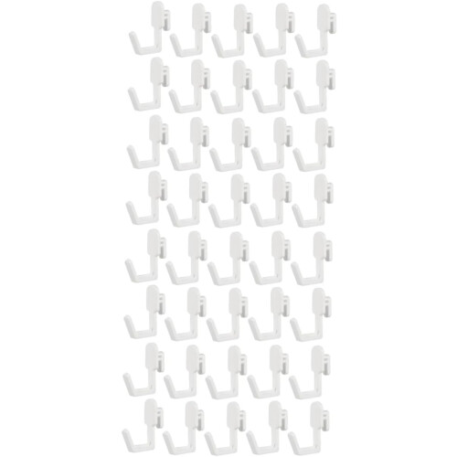 40 Pcs Hook up Wall Hanging Hooks Peg Case Peg Boards for Walls Grid Wall Hook Storage Clothes