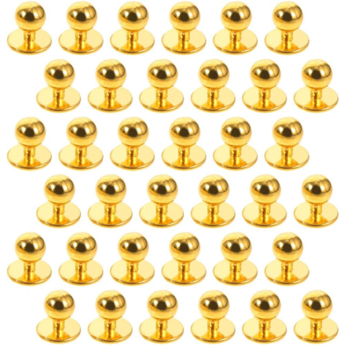 Plastic Chef Coat Buttons 50pcs Round Stud Replacement Fasteners