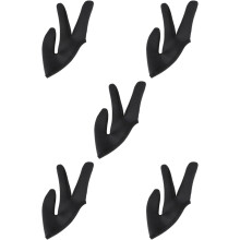5 Pcs Barber Heat Resistant Gloves 3 Finger Hair Mittens for Hair Styling Heatproof Hairdressing Gloves