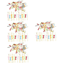 400-teiliges Set mit Verschlussbändern und Schleifen zum Verschließen von Verpackungsbeuteln und Brottüten (DIY-Verschlussbänder)