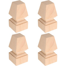 4pcs Wood Furniture Legs for Desks Cabinets Classic European Design