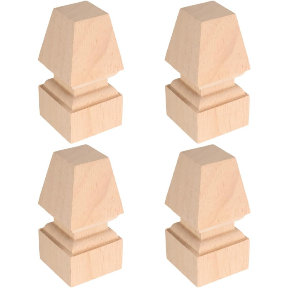 4Pcs Wood Furniture Legs For Desks Cabinets Classic European Design 5455468323232
