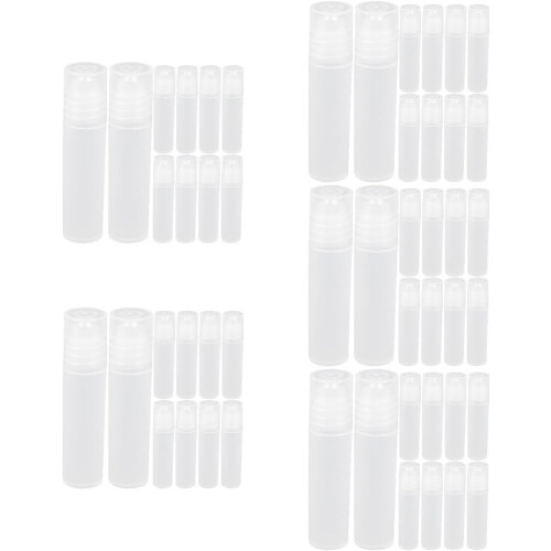 50pcs Empty Roller Perfume Bottles Liquids Oil Container Refillable Bottles Holders