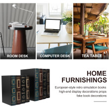 2 pezzi di finti libri decorativi, ornamenti a forma di libro per soggiorno e camera da letto, decorazione da tavolo