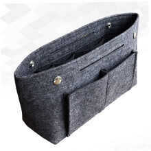 2 pezzi Borsa organizer in feltro di grande capacità con chiusura a cerniera